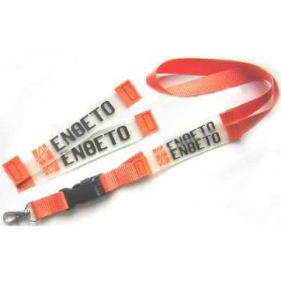 Lanyard tour de cou impression sur PVC embossé