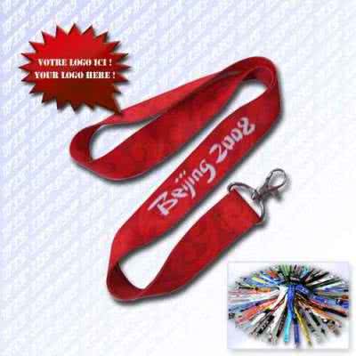 Lanyard Polyester, cordon publicitaire détachable tour de cou avec porte  clés