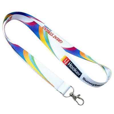 Lanyard tour de cou satiné impression transfert 20mm