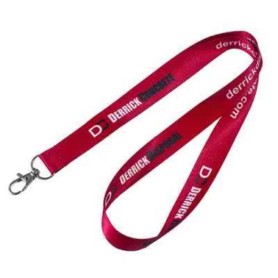 Lanyard tour de cou polyester tissé impression sérigraphie 15mm