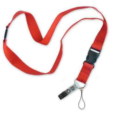 Lanyard tour de cou sécurité avec rupture sécuritaire et boucle détachable